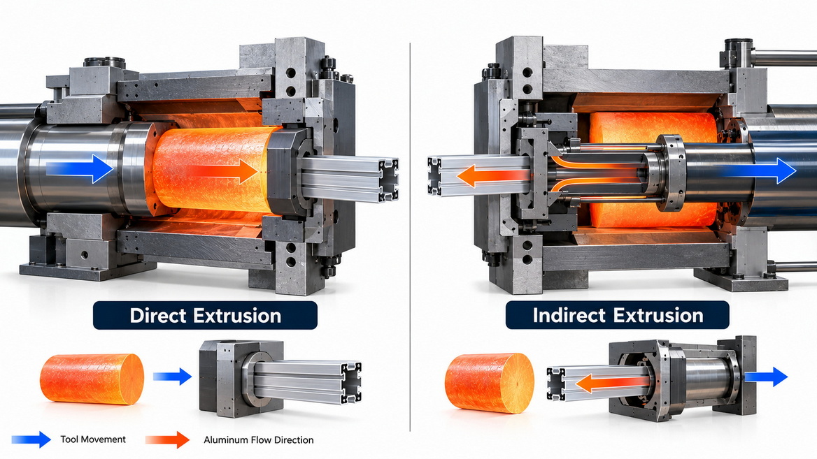 Direct And Indirect Extrusion Comparison Direct And Indirect Extrusion Comparison