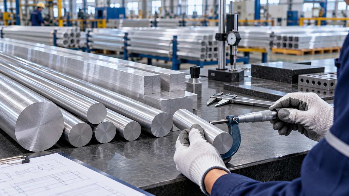 Precision Aluminum Rod And Bar Inspection Precision Aluminum Rod And Bar Inspection