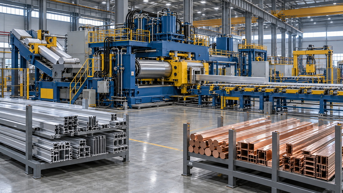 Copper And Aluminum Extrusion Production Line Copper And Aluminum Extrusion Production Line