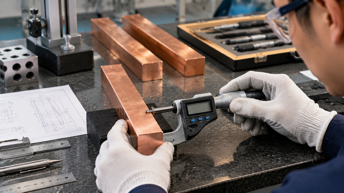 Copper Profile Dimensional Inspection Copper Profile Dimensional Inspection