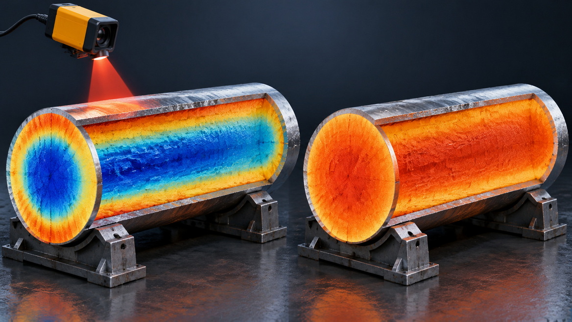 Billet Surface And Core Temperature Comparison Billet Surface And Core Temperature Comparison