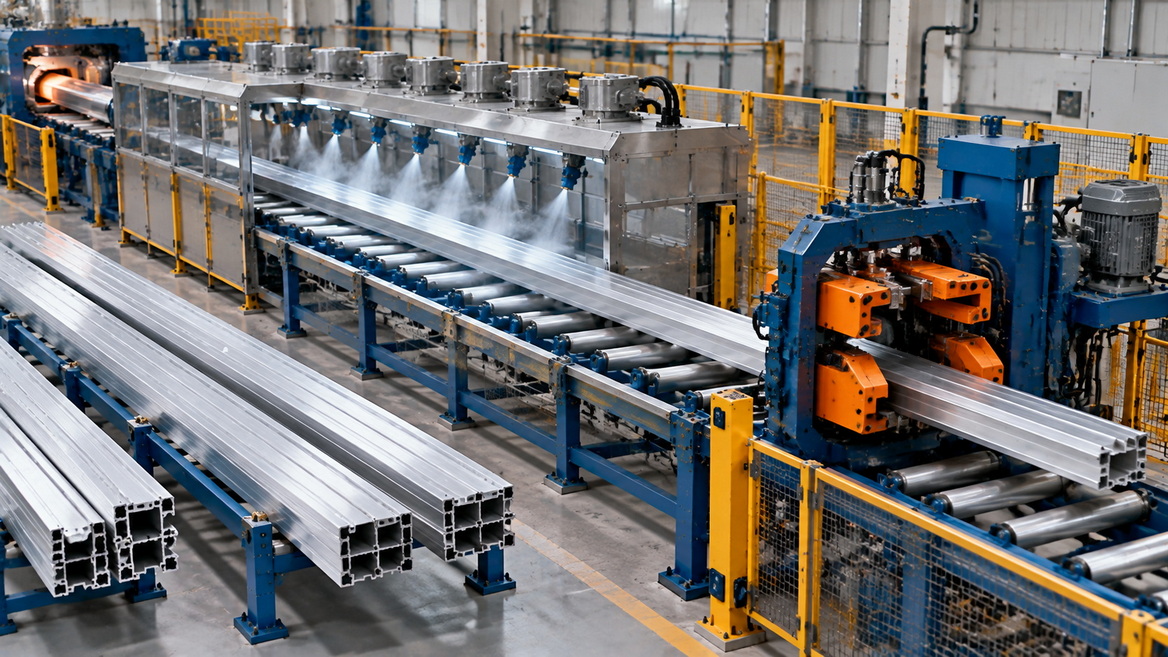 Aluminum Profile Cooling And Handling Aluminum Profile Cooling And Handling