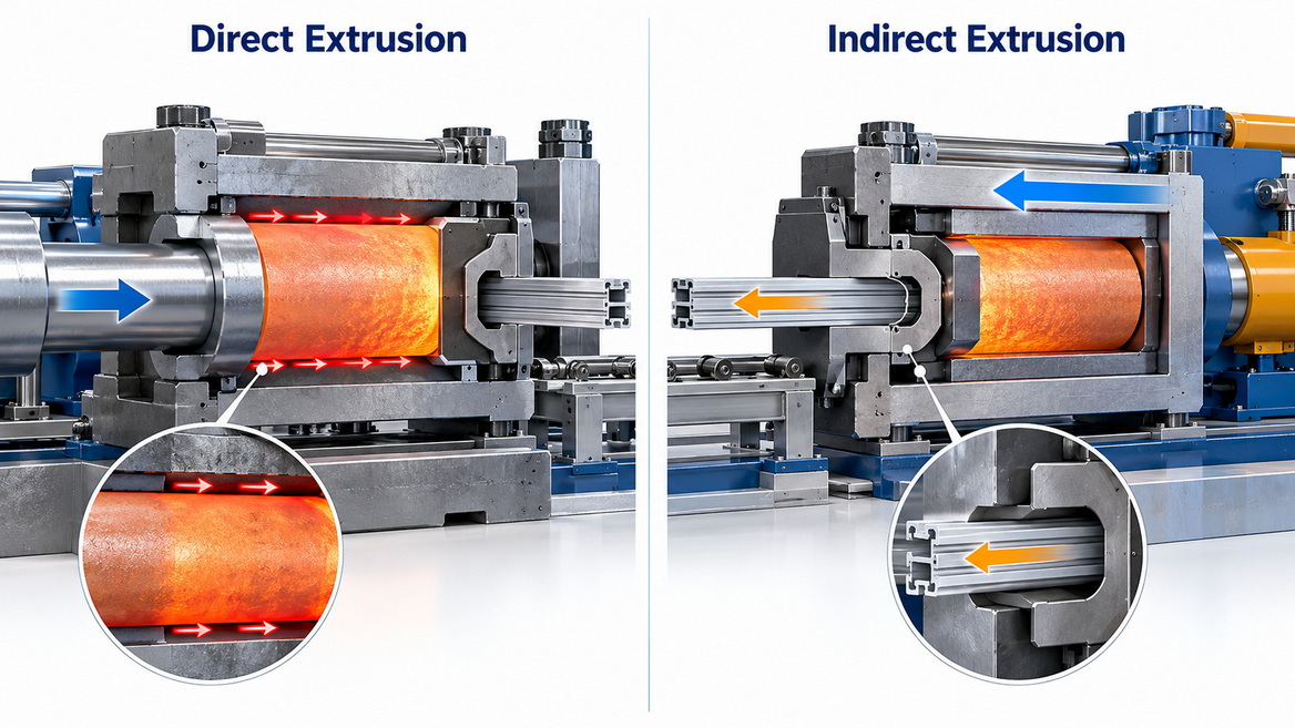 Direct And Indirect Extrusion Comparison Direct And Indirect Extrusion Comparison