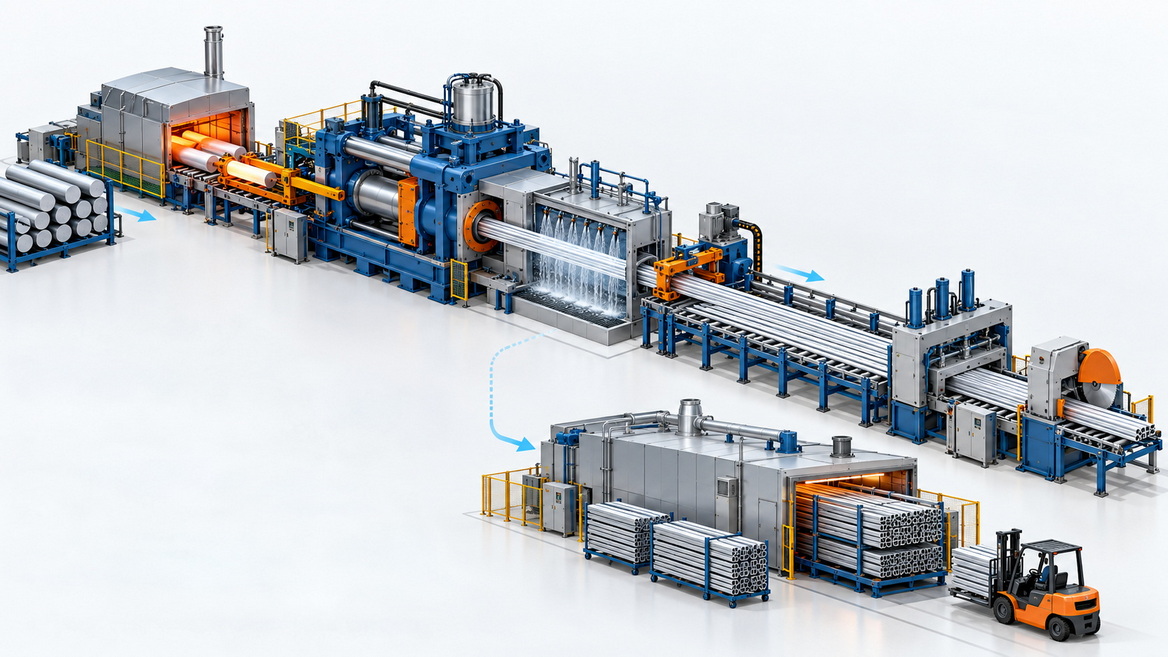Integrated Aluminum Extrusion Production Line